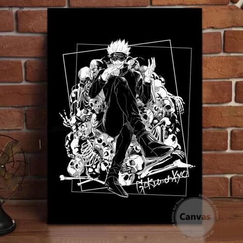 Canvas Anime Gojo Satoru Jujutsu Kaisen Pictures Home Decoration Paintings Poster HD Prints Wall Art Modular Living Room