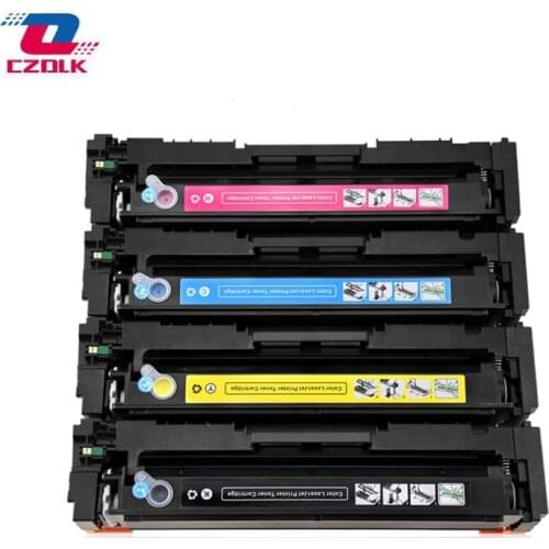1set New 203a Toner Cartridge for HP CF540a CF541a CF542a CF543a M254dw 254nw MFP M281cdw 280nw BK=45G,CMY=40G No chip