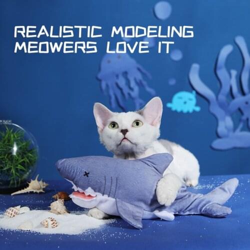 KIMPETS Floppy Fish Interactive Electric Cat Toy Electronic Plush Toys for Cat Play Fish Pet Cats Bite Chew Toy Dancing Fish