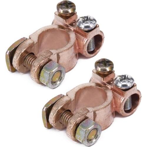 2 Pcs 12V Zinc Alloy Battery Terminals Connectors Clamps For Car Van Caravan Motorhome Battery Connectors Car accessories