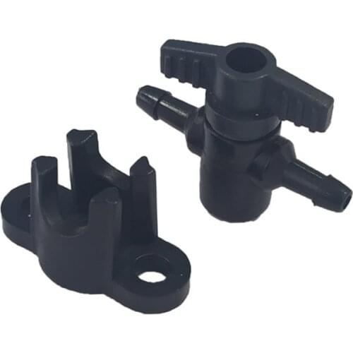 LETOP 10PCS Plastic Two 2 Way Ink Valve For UV Printer Flora Xuli Roland Aifa Ink Tube Switch CISS System Manual Valve 4*3mm