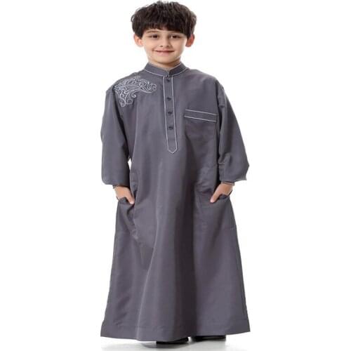 Muslim Arabian boy robe islamic children abaya children islamic clothing arabic clothes for men dubai abaya muslim clothing