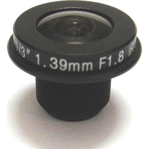 X4pcs HD 5mp 1.39mm cctv camera Lens 1/3" Wide Angle M12 F1.8 IR Board Fisheye lens for 720P/1080P CCD IP Camera