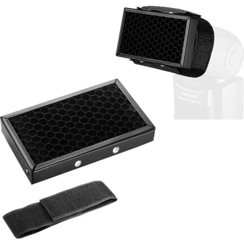 OOTDTY Honeycomb Honey Comb Grid Filter Flash Diffuser Softbox for Nikon Canon Camera Set Top Flash Lights Accessories