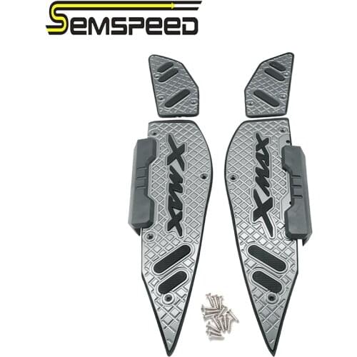 SEMSPEED XMAX Modified CNC Motorcycle Footrest Foot Pedal Plate Mats Foot-pads For Yamaha XMAX 250 300 400 2017-2018 2019 2020