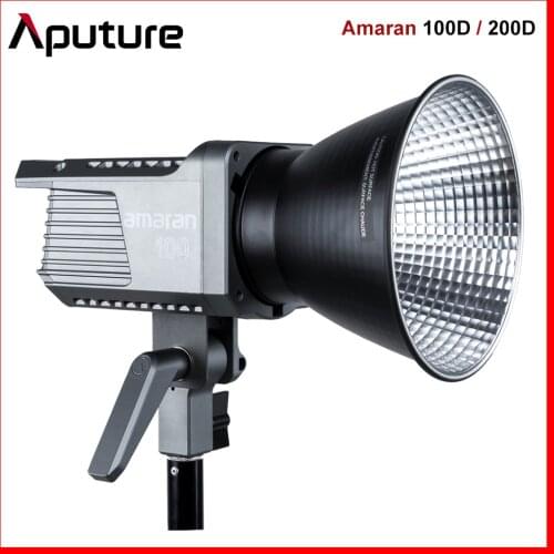 Presale Aputure Amaran 100D 200D LED Video Light 5600K CRI95 TLCI96+ Bluetooth App Control 8 Lighting Effects DC/AC Power Supply