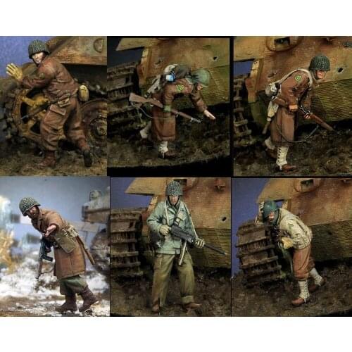 1/35 Resin Model Building Kit Figure Team (6 figures)