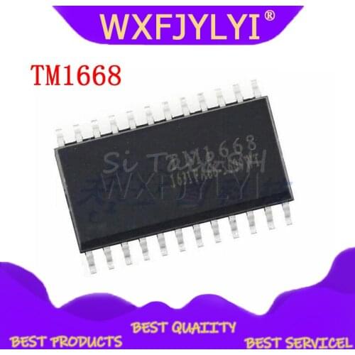 10PCS/LOT TM1668 SM1668 MC2102D SOP24 LED Driver Chip New