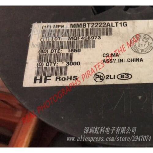 100pcs/lot MMBT2222ALT1G SOT-23 MMBT2222A MMBT2222 In Stock
