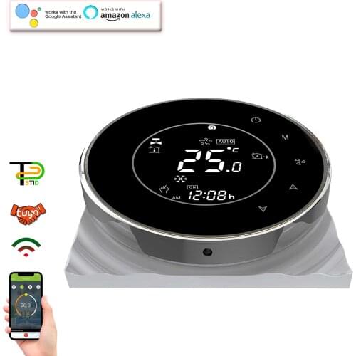 4Pipe Fan Coil Thermostat Temperature Control Products for Air Conditioning Parts 24V WIFI RS485 Communication Optional