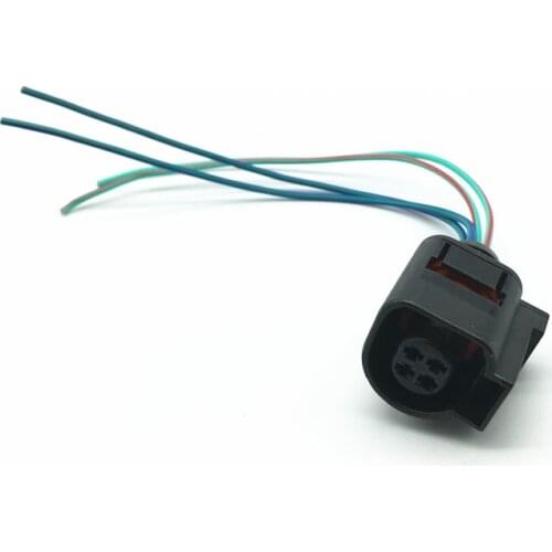 4B0973712 Coolant Temperature Sensor 4Pin Flat Contact Housing Plug Connector wiring harness For vw Golf Passat Q5 A3 A4 S4 A6