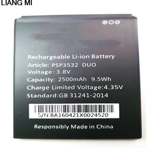 PSP3532 battery for Prestigio PSP3532 DUO Muze D3 E3 F3 A7 3530 3531 7530 DUO PSP3530DUO PSP3531DUO PSP7530 batteries