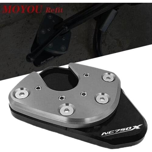 For HONDA NC750X NC 750X NC750 X 2017 2018 Motorcycle Accessories CNC Aluminum Kickstand Sidestand Stand Extension Enlarger Pad