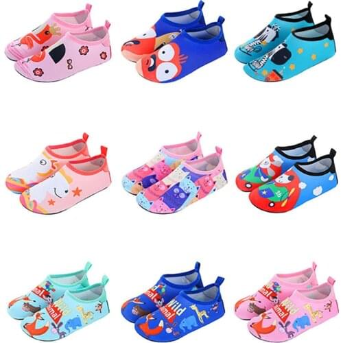 Children Water Shoes Swimming Socks Printing Color Summer Aqua Beach Sneakers Seaside Sneaker Socks Slippers For Boys Girls
