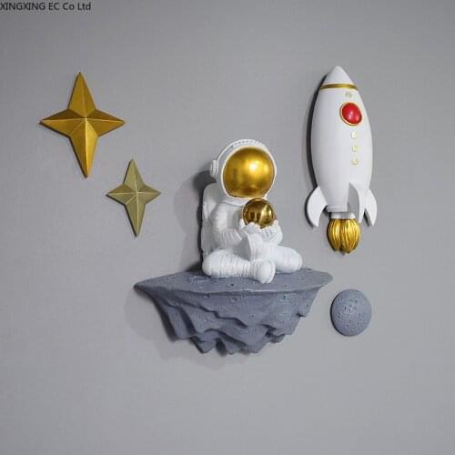 Astronaut Wall Decoration Wall Hanging Living Room Bedroom Background Wall Pendant Three-dimensional 3D Personality Astronaut