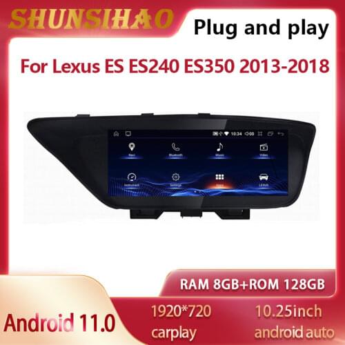 Ouchuangbo MSM8953 Android 10 GPS navi For 10.25 inch Lexus ES ES240 ES350 2013-2018 car radio carplay autoradio 1920*720
