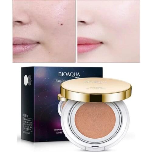 Bioaqua Air Cushion BB Cream Brighten Concealer Moisturizer Foundation Face Whitening Makeup Facial Base Perfect Cover Cosmetic