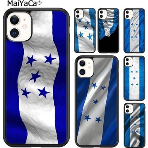 MaiYaCa Honduras National Flag Phone Case Cover For iPhone SE 6 6s 7 8 plus X XR XS 11 12 pro max Samsung Galaxy S8 S9 S10 shell