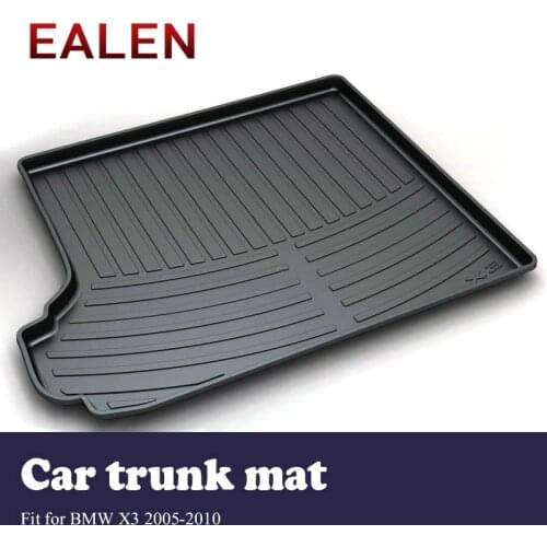 EALEN For BMW X3 E83 2005 2006 2007 2008 2009 2010 Car styling Boot Tray Anti Slip Mat accessories 1Set Car Cargo rear trunk mat