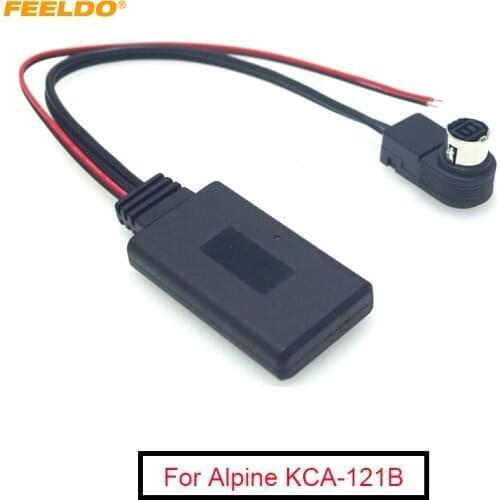 FEELDO 1PC Car Audio Wireless Bluetooth Module Receiver Music AUX Adapter For Alpine 121B 9857 9886 117 Radio Aux Cable