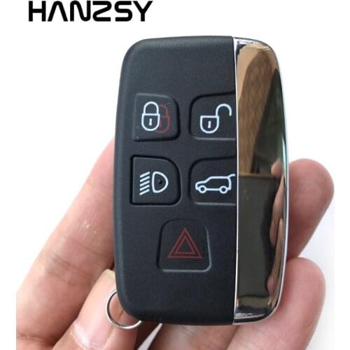 HANZSY 5 Button For Land Rover Ranger Rover Key Case Evoque Discovery 4 Freelander Evoque Car Remote Key Shell Case Fob