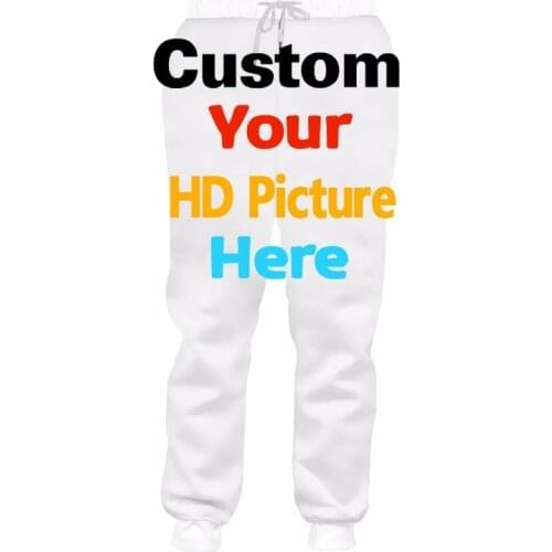 Custom Casual Pants Men Women Design Your Own Brand Logo Photo,Text,Image Personalized Sport Trousers DIY 3D Couple Jogger Pants