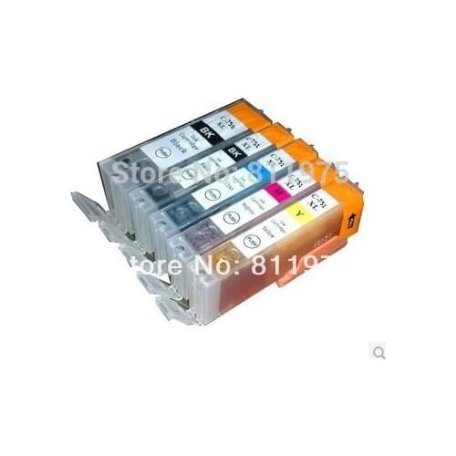 PGI 750 CLI 751 BK C M Y compatible ink cartridge For canon PIXMA MG5470 MG6470 MX727 MX927 Ip7270 IX6770 MG5570 IX6870 printer