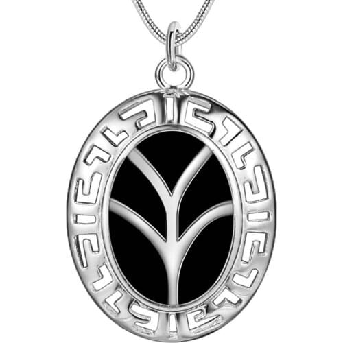 Dark button classic silver plated Necklace New Sale silver necklaces & pendants /FBEBIGYE FPMZQQAO