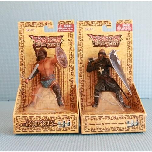 Vogue Middle Ages Warriors of The World Roman Roma Gladlator Warriors Hospitaller Knight Battle Stytle 10cm Figure Toys Gift