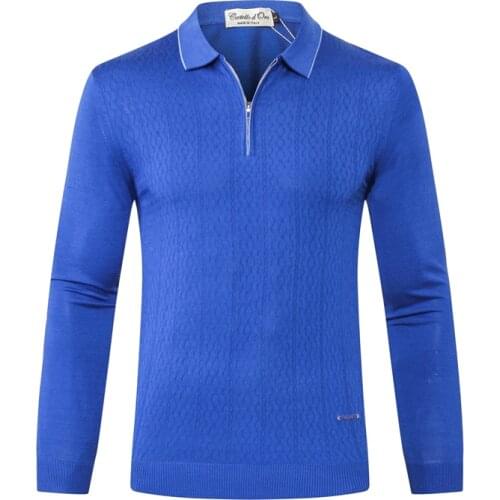 TACE&SHARK Billionaire Sweater wool mens 2018 new style commerce comfort zipper collar gentleman M-5XL free shipping