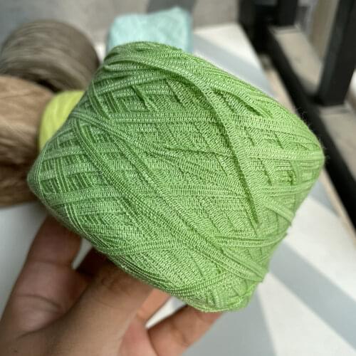 Cotton linen Wholesale 250G/Lot ribbon line Knitwear Hand Knitting Yarn For Knitting & Crocheting Thick Cloth hook package ZL3