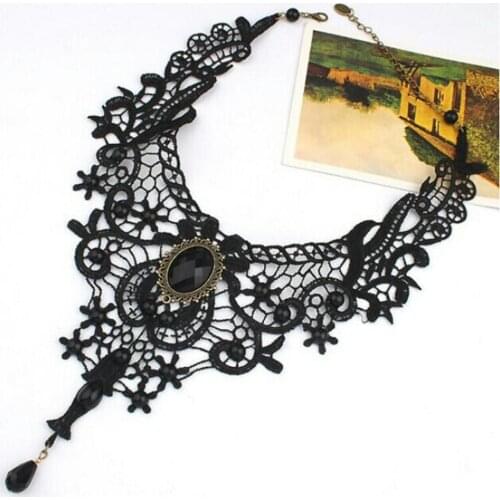 Europe And The United States Exaggerated Ladies New Large Creative Jewelry Models Necklace Collar Lace M8A9