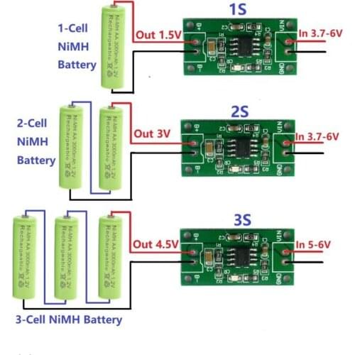 1S 2S 3S NiMH Battery Dedicated Charger Board DC 3.5V-6V to 1.5V 3V 4.5V 1A Constant Current Constant Voltage Charging Module