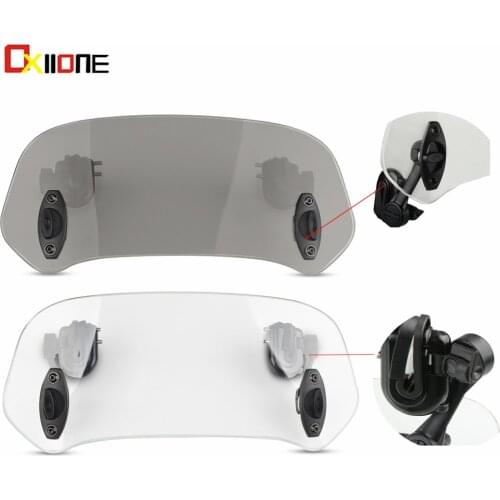 Motorcycle Adjustable Windshield Windscreen Extension For Vespa GTS 300 ie Touring 790 Adventure S/R Kawasaki VERSYS 300X