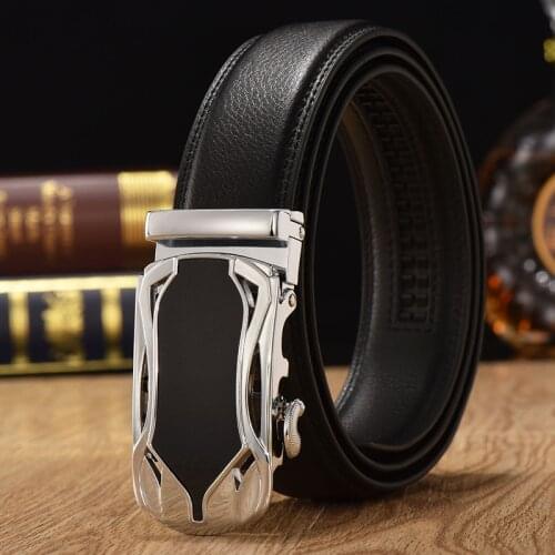 160cm Plus Size Long Men Leather Belt Real Cow Genuine Leather Automatic Buckle Width Men Waist Straps for Jeans Black White Red