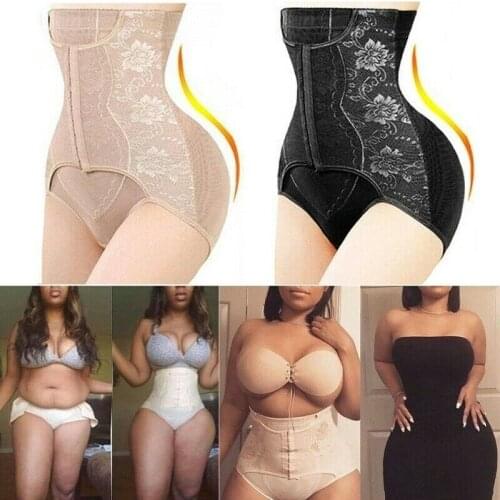 Richkeda Store New 2021 High Waist Trainer Body Shaper Tummy Control Shapewear Women Shapers Slimming Pants Belly Girdle Fajas