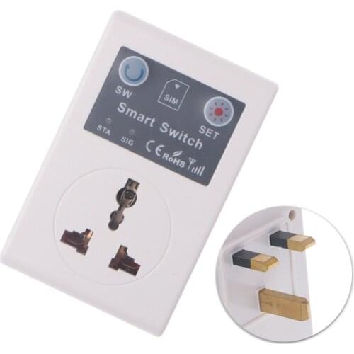 UK Plug GSM socket SC1-GSM Wireless Remote controller for home electrical appliances support 5 Group master number