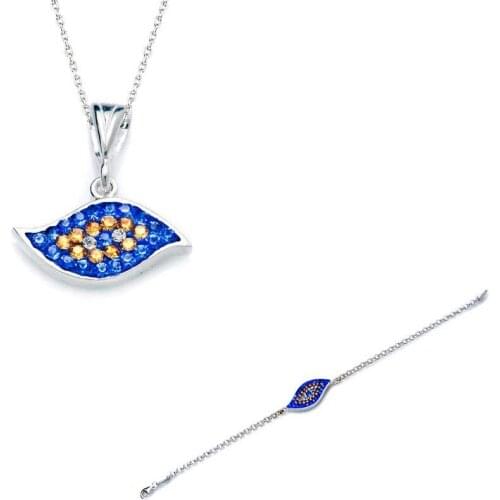 Silver Evil Eye Women 'S Set