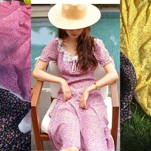 Custom printed chiffon velvet polyester fabric 145cm width trousers shirt camisole dress fabric can be customized