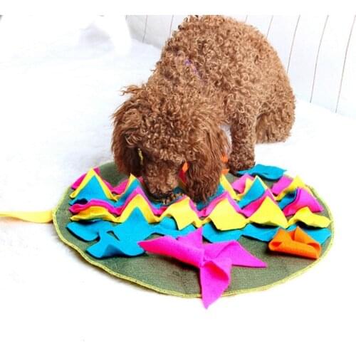 Dog Splicing Mat Small-Large Dogs Nosework/Playground Toy Blanket Pet Sniffing Training Detachable Fleece Pads