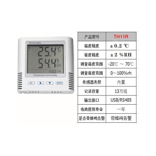 TH11R/TH11R-EX+alarm Temperature&humidity Recorder refrigerate medicine shop Automatic temp humidity Meter Industrial Sensor