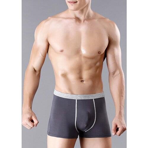 Men Sexy Boxers Liced Silk Quick Drying Breathable Underwear Underpants Mid-waist Seamless Summer Panties Boxer Cuecas New