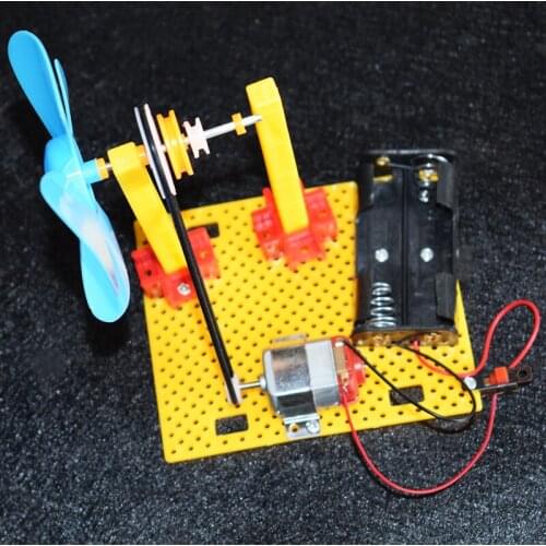 Adjustable speed fan/scientific physics experimental Educational toys/DIY technology production/puzzle/baby toys for children/to