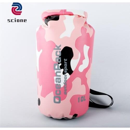 Waterproof Bag for the Beach Womens Large Beach Bag for Towels High Quality Camouflage PVC Bag Outdoor Drifting Backpack Y007