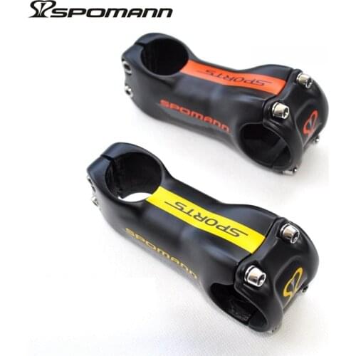SPOMANN carbon fibre bike stem Mountain road bicycle stems 17 degrees UD matt MTB bike riser stem parts 31.8 * 70-130 mm