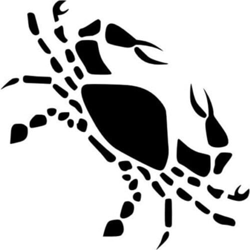 14.8cm*15cm Cancer Personality Car Styling Decoration Motorcycle Car Sticker Black/Silver S3-5708