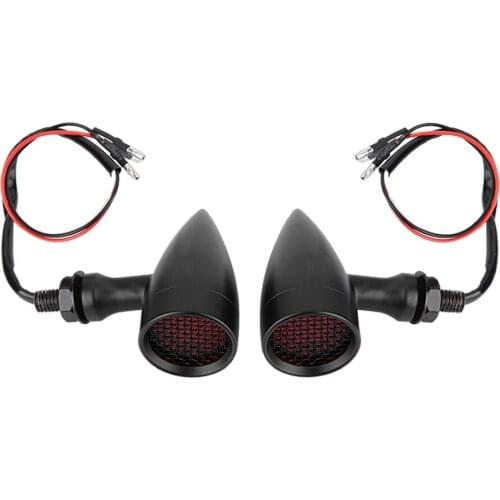 2Pcs Motorcycle Modified Retro Turn Signal LED Lights Indicator Warning Lamp Universal