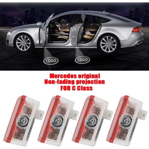 2X For Mercedes Benz C class w205 amg Led Car Door Logo Laser Projector Light styling Logo light Accessories