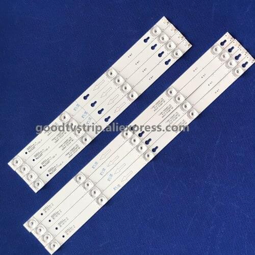 8pcs LED backlight for Toshiba 49U67EBC 49U67EBC TCL 49A660U THOMSON 49UC6406 9leds 49D2900A/B 49HR330M05A0/B0 4C-LB4905-HR01J