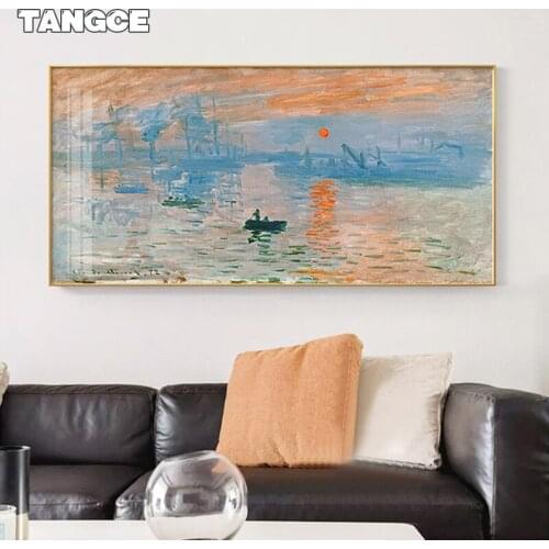 Abstract Famous Landscape Wall Art Posters Prints Nordic Van Gogh Monet Canvas Painting for Living Room Home Decorative Pictures